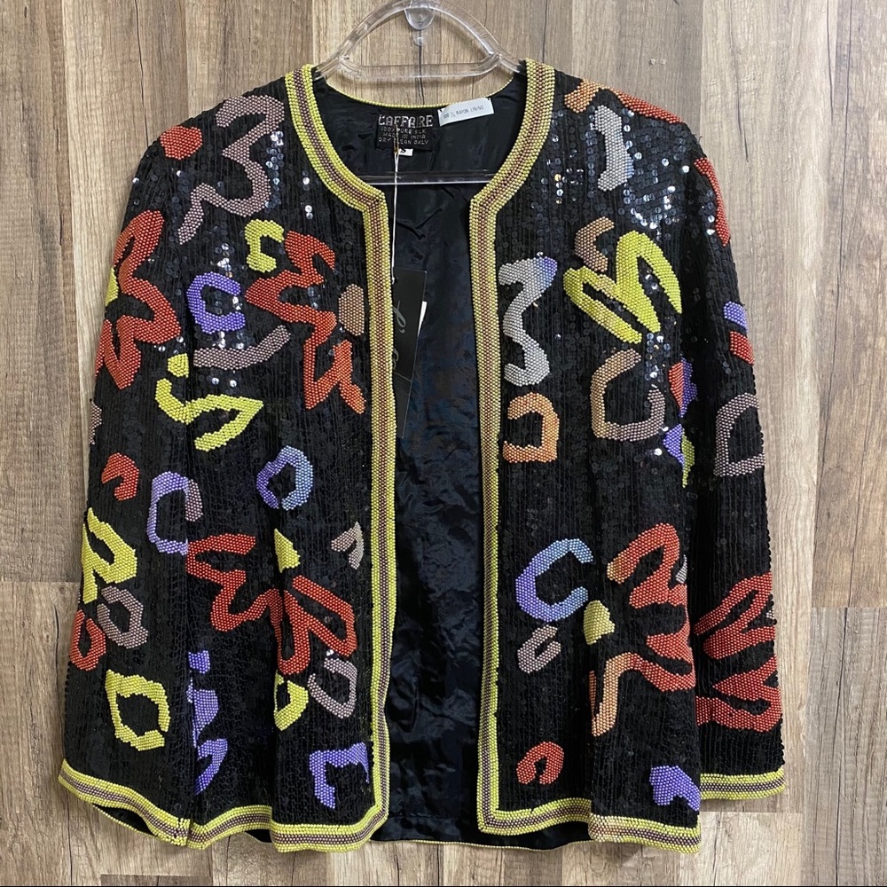 L’affaire Silk Floral Sequin Jacket